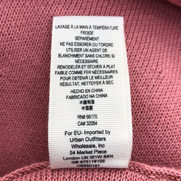 Free People Rose Sundae Linen Blend Pullover, Medium - Picture 8 of 8